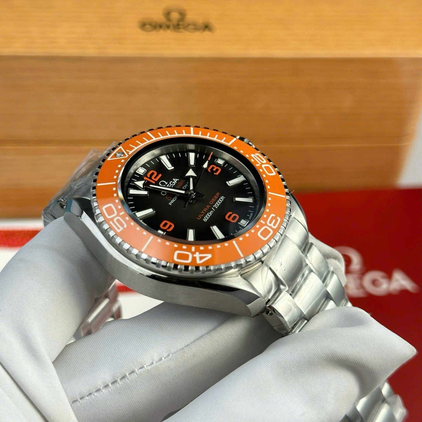 Omega Seamaster Planet Ocean 6000M Ultra Deep Replica Watch Black Dial VS Factory 45.5mm