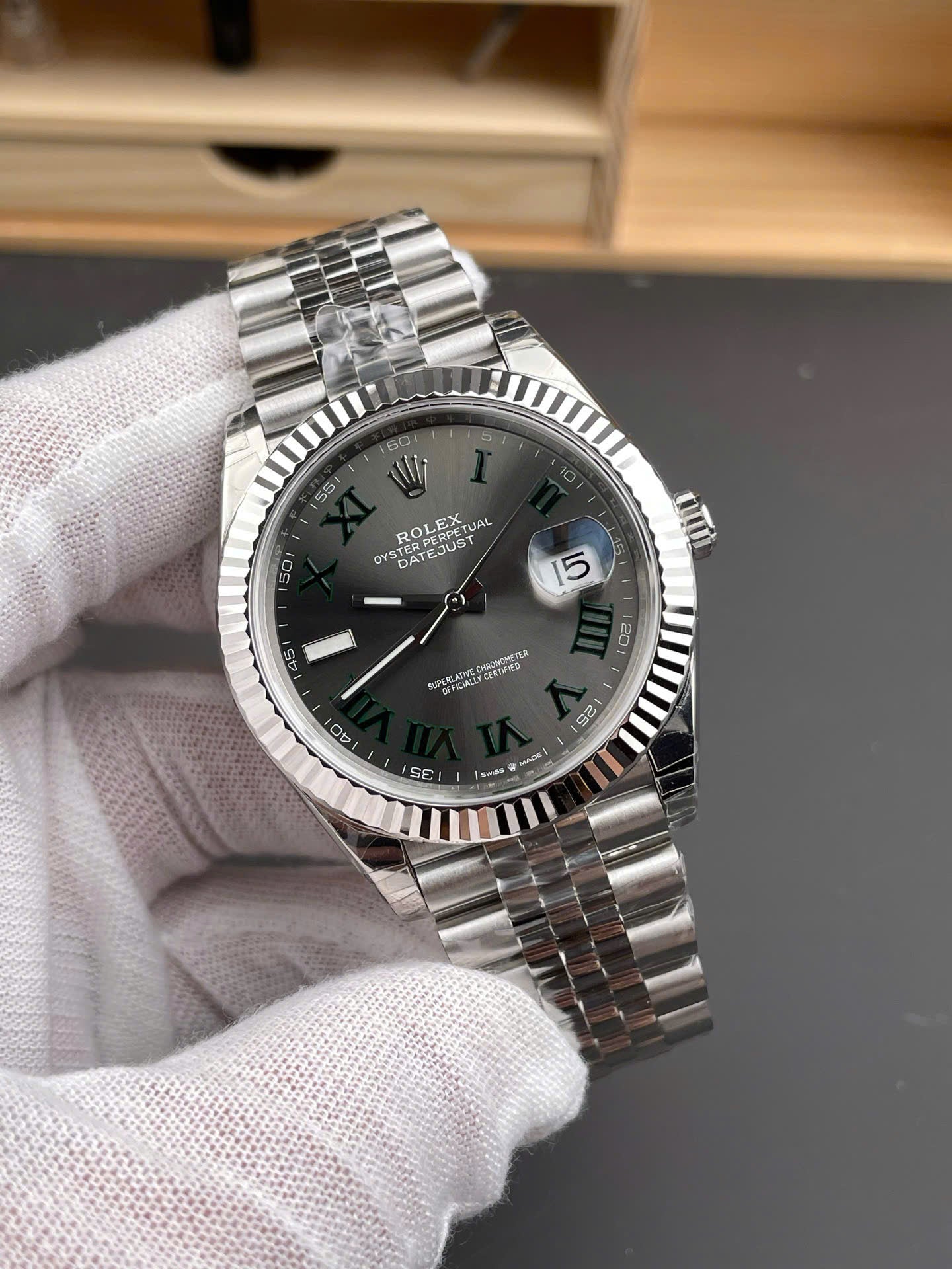 Rolex DateJust 126334 High End Watch Replicas Wimbledon Dial VS Factory Men s 41mm