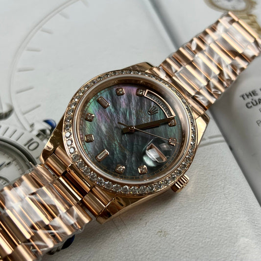 Rolex Day-Date Fake Watch Mother Of Pearl Dial TW Factory 40mm