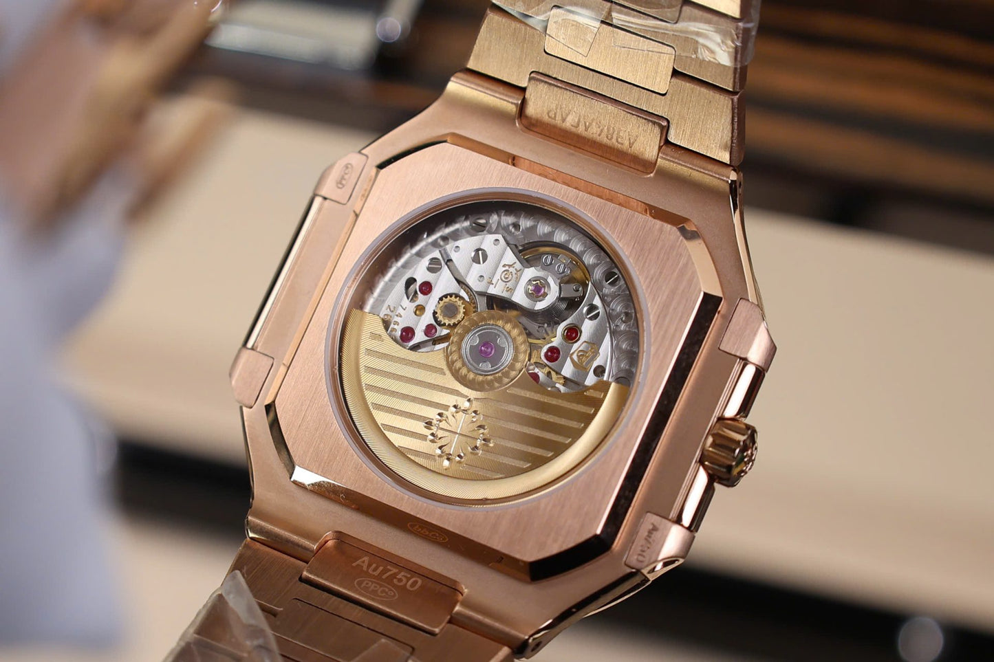 Patek Philippe Cubitus 5821 Replica Watch Rose Gold White Dial TW Factory 45mm