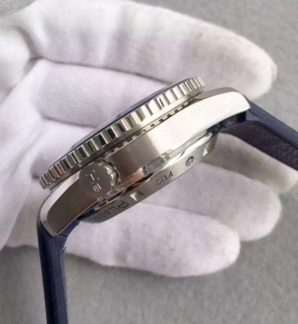 Replica Omega Seamaster Professional Chronograph Blue Bezel Blue Dial Rubber Strap A9900
