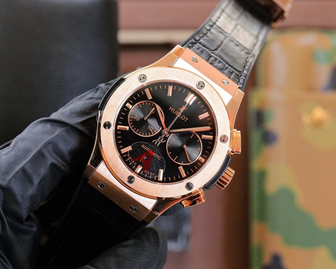 Hublot Classic Fusion Chronograph Titanium Black Dial 45mm(1:1 replica)