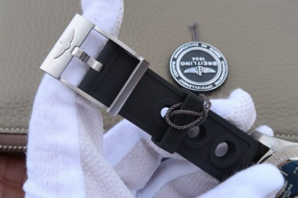 Replica Breitling Avenger II Seawolf SS GF Black Dial Black Rubber Strap A2824