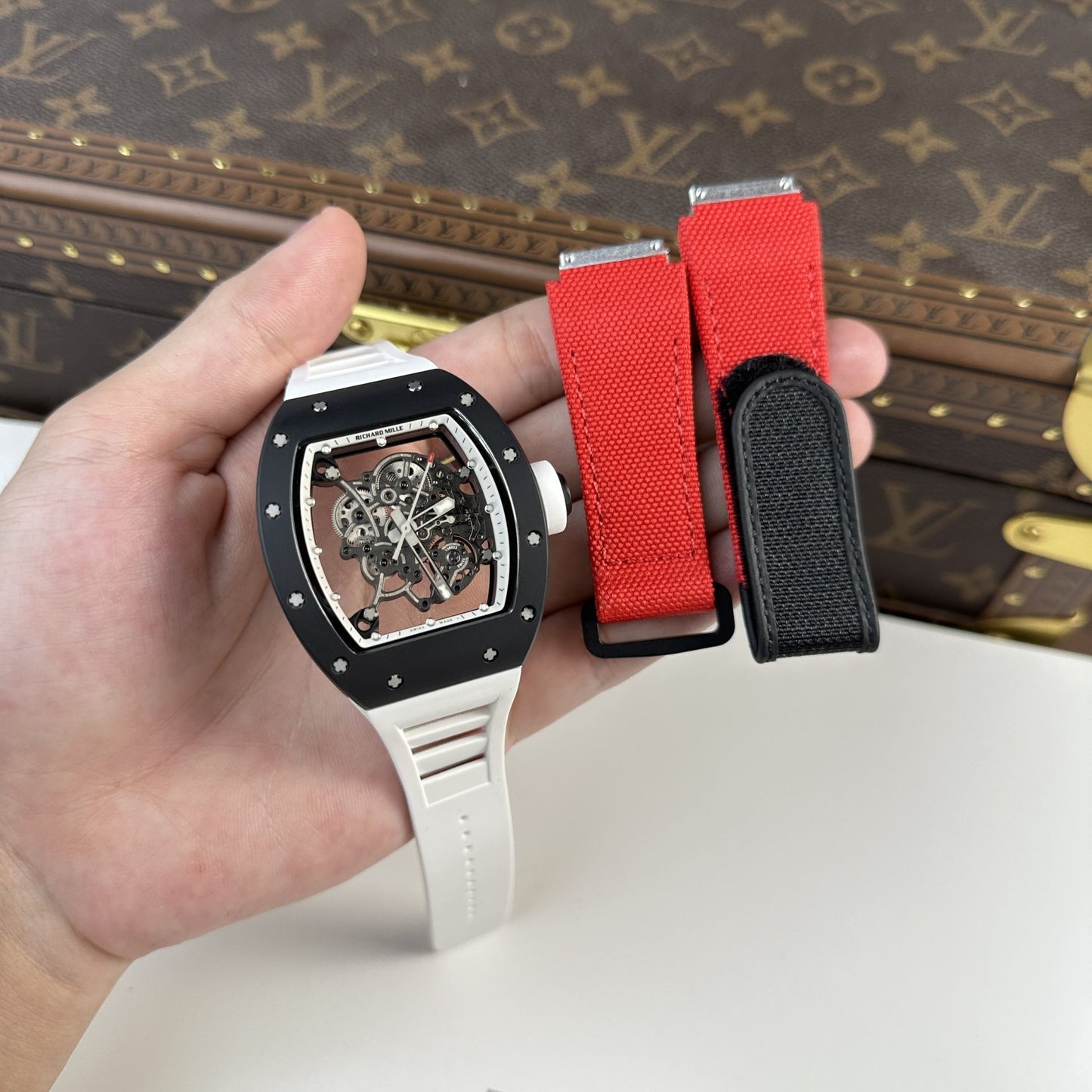 Richard Mille Replica Watch RM055 Bubba Watson Black Ceramic BBR Factory 45mm