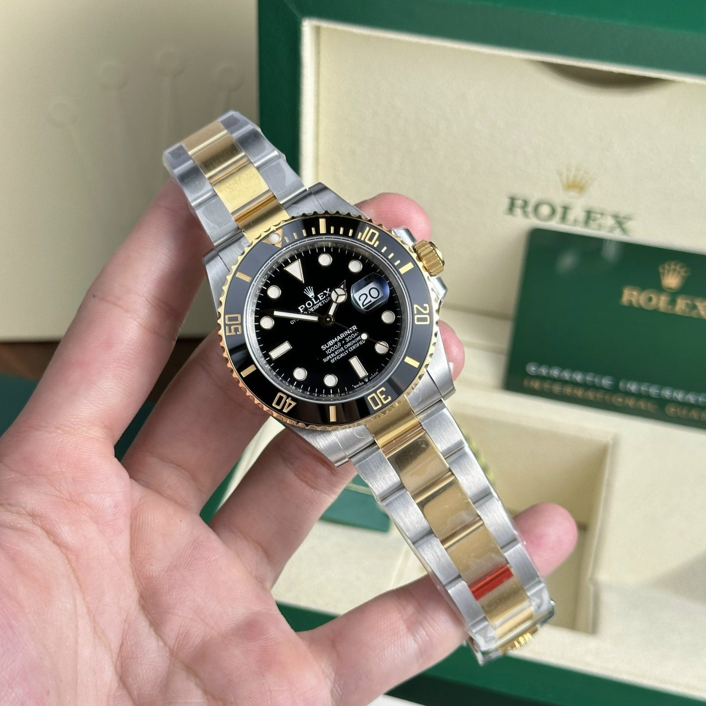Rolex Replica Watch Submariner Date 126613LN Demi Gold Black Dial VS Factory 41mm