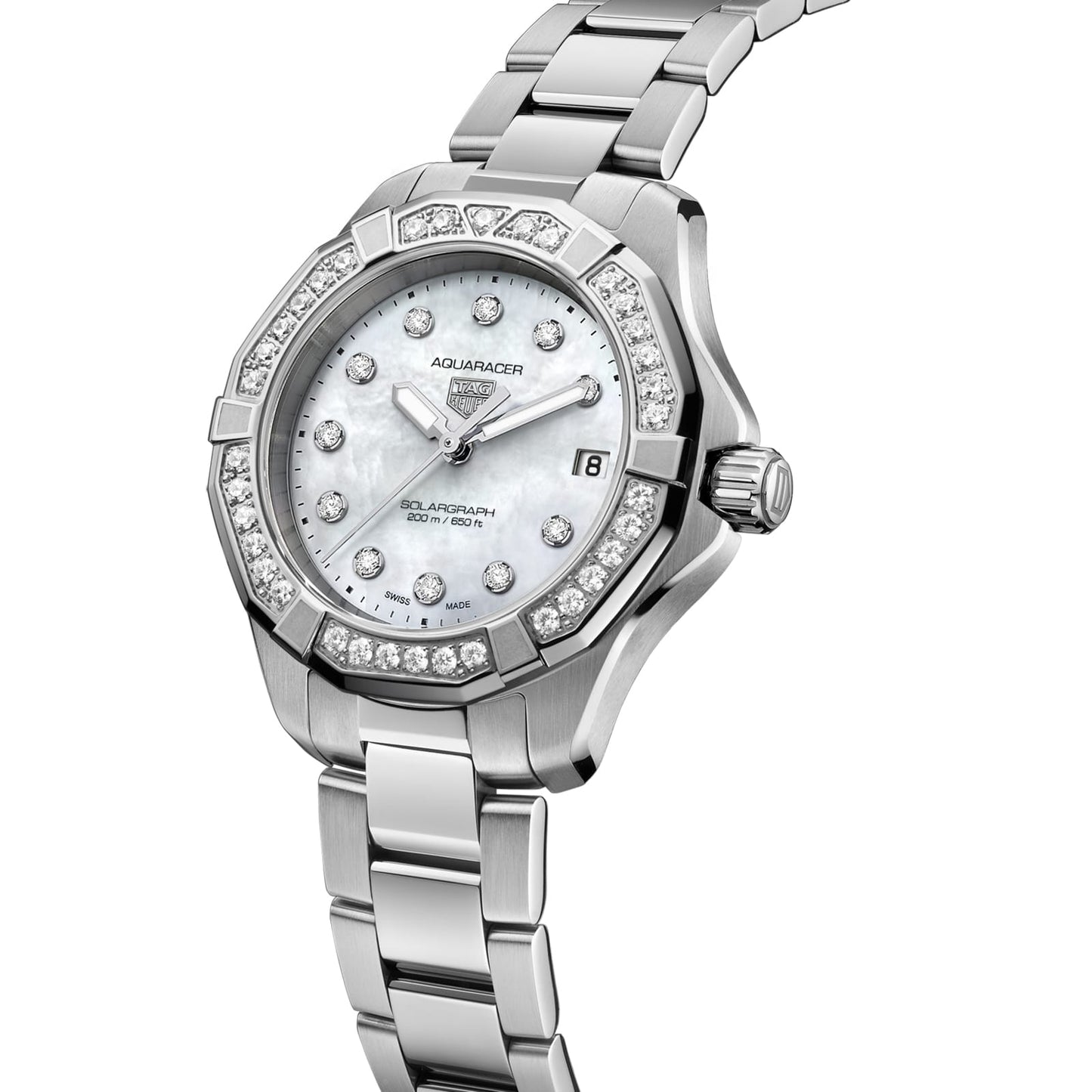 TAG Heuer Replica Watch Aquaracer Professional 200 Solargraph Solar Quartz 34 mm Steel(1:1 replica)