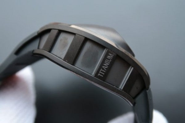 Replica Richard Mille RM053 PVD Fake Tourbillon Skeleton Dial Black Rubber Strap A2824