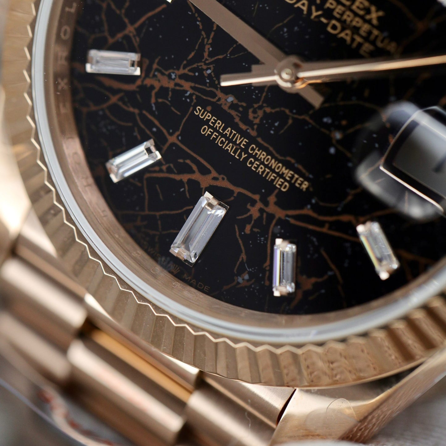 Rolex Replica Watch Day-Date 228235 Lava Dial Weight 185 Grams QF Factory 40mm