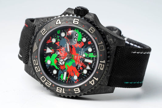 Diw New Rolex Ultra Limited Edition GMT-MASTER II - Carbon Fiber - Graffiti Color(1:1 replica)