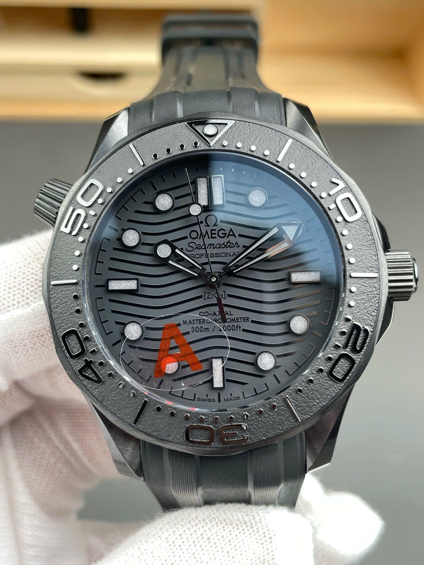 Omega Seamaster Diver 300M Black Black Ceramic Luxury Fake Watches VS Factory Men s 42mm