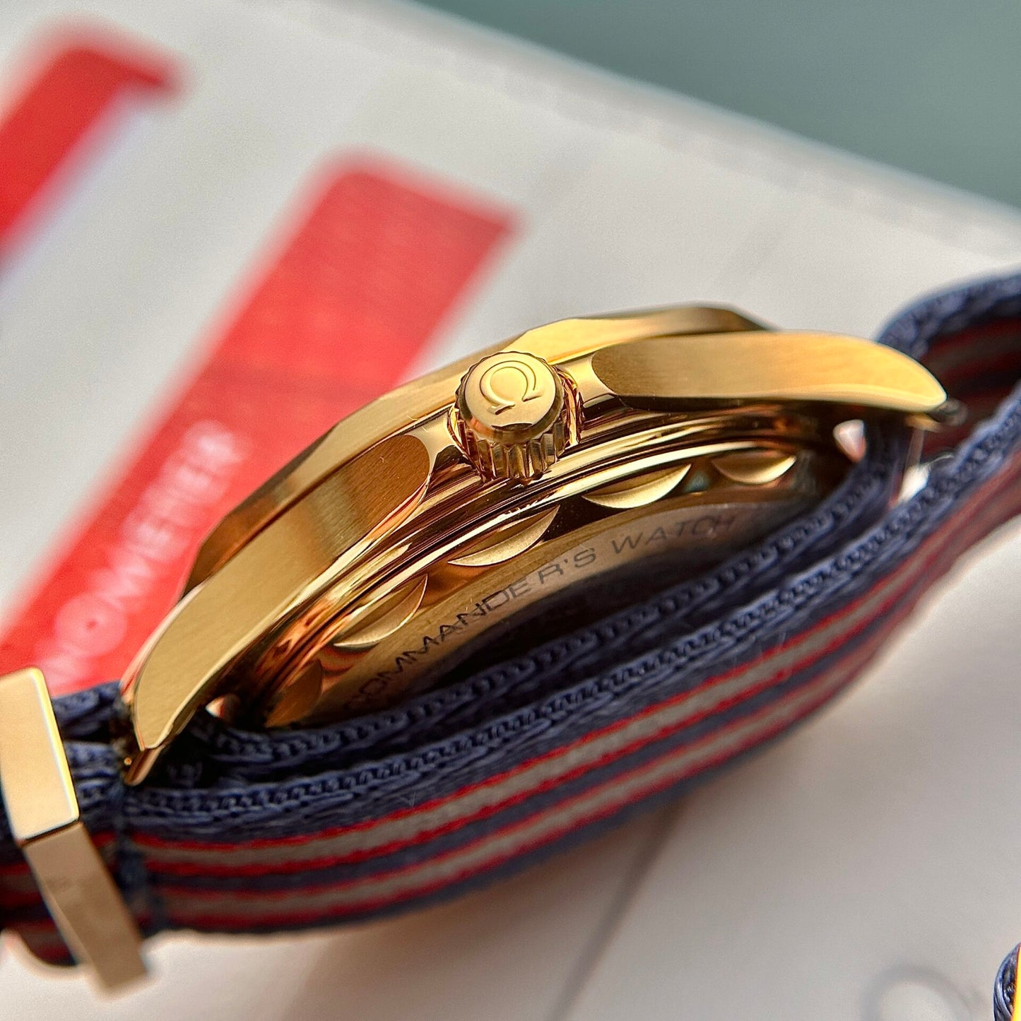 Omega Replica Watch Seamaster Diver 300M 007 Edition Nato Fabric Strap 42mm