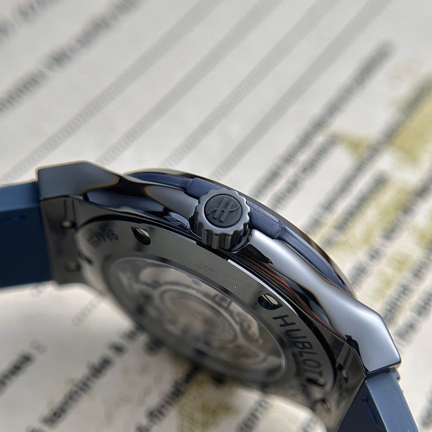 Hublot Classic Fusion Ceramic Blue Best Replica Watch JJZ 42mm