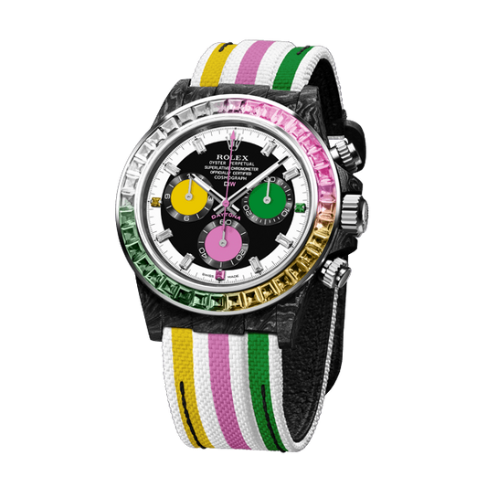 ROLEX Diw Daytona carbon rainbow candy 40mm carbon(1:1 replica)