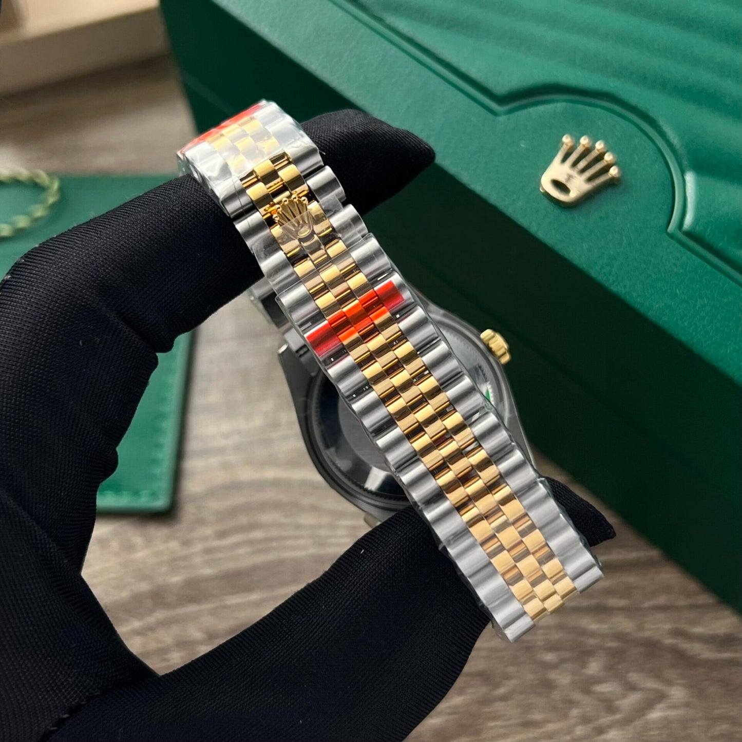 Rolex DateJust Fake Watch Yellow Dial Jubilee Strap 31mm