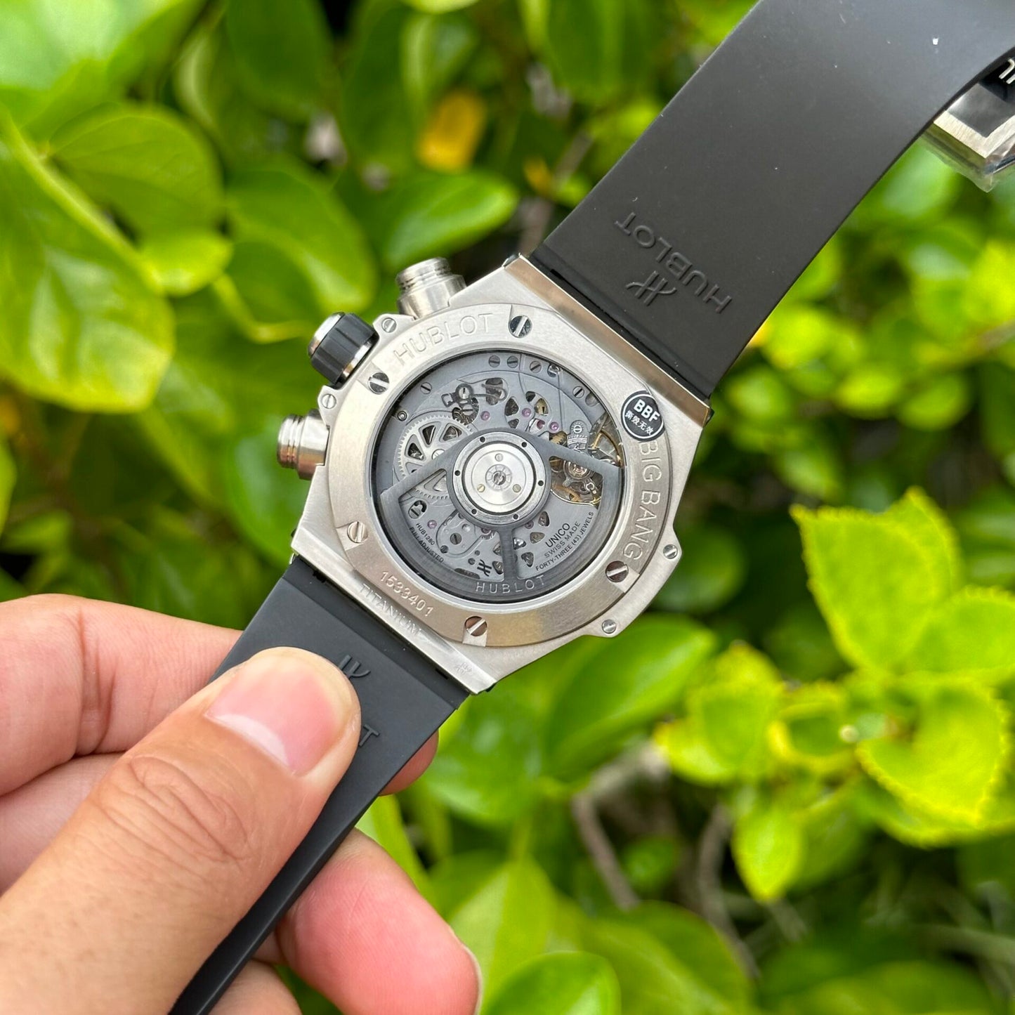 Hublot Big Bang Unico Replica 1:1 Watch Black Rubber Strap BBF 44mm