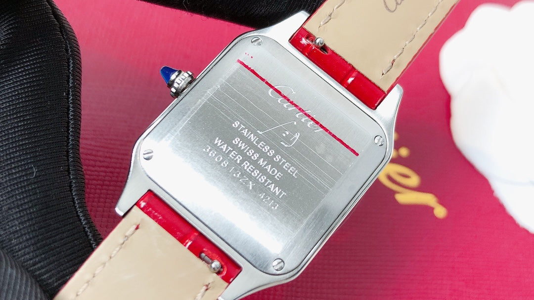 Santos Demoisell Santos Collection - Stainless Steel Mini Model Red(1:1 replica)