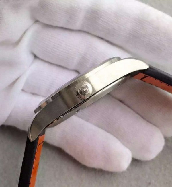 Replica IWC MKF Mark XVIII IW327001 Black Dial Leather Strap