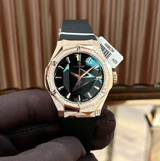 Hublot Replica 1:1 Watch Orlinski King Gold Demi With Moissanite Diamond 40mm