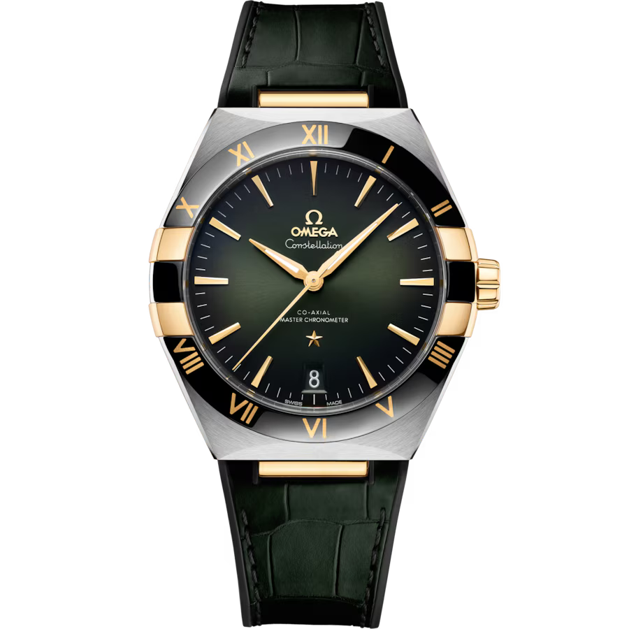 Constellation 41 mm, steel ? yellow gold on leather strap(1:1 replica)