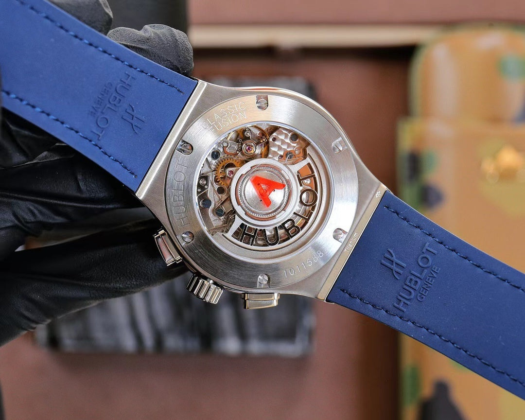 Hublot Classic Fusion Chronograph Titanium Blue Dial 45mm(1:1 replica)