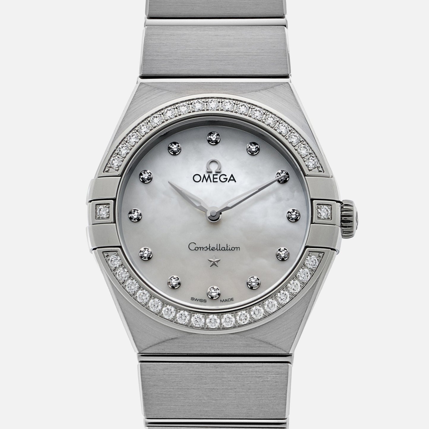 Constellation Quartz 28mm Stainless Steel With Diamonds(1:1 replica)