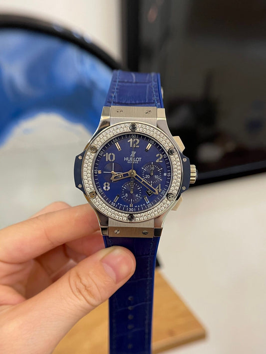 Hublot Replica Watch Big Bang Chronograph Blue 44mm
