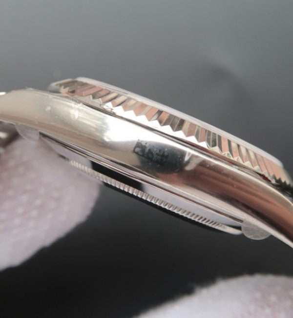 Replica Rolex Day-Date II SS Silver Dial SS Bracelet A3255