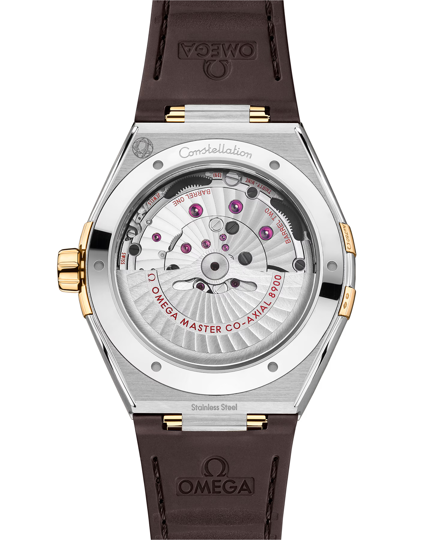 Constellation 41 mm, steel ? yellow gold on leather strap(1:1 replica)