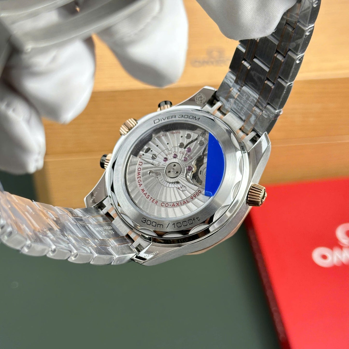 Omega Seamaster Diver 300M Chronograph Replica Watches Black Dial N1 Factory 44mm