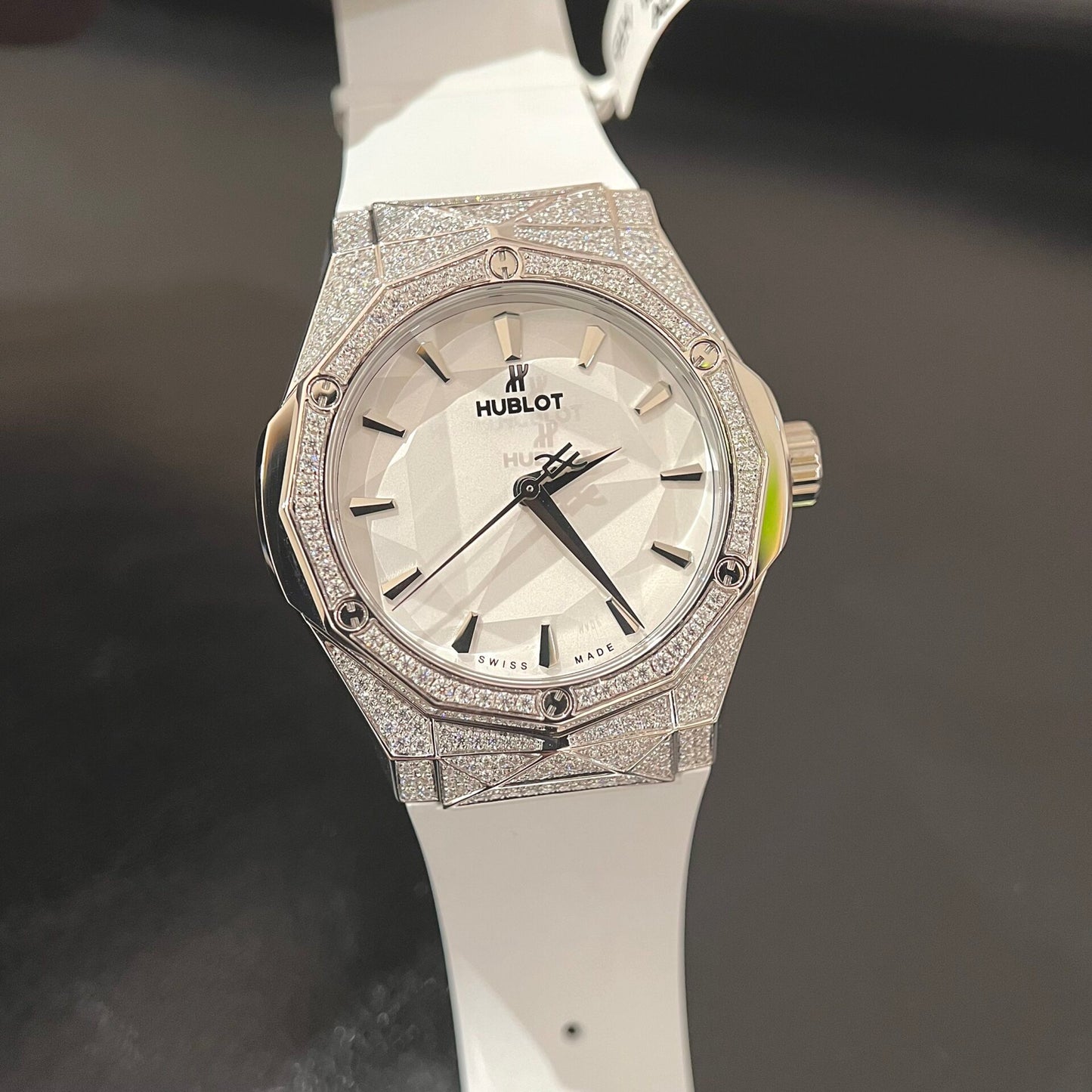 Hublot Replica 1:1 Watch Orlinski White Full Moissanite Diamond 40mm