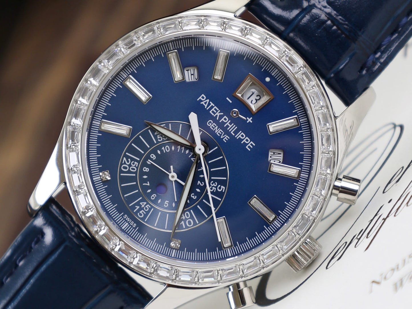 Patek Philippe Fake Watch Complications 5961P Dial Blue TW Factory 40.5mm