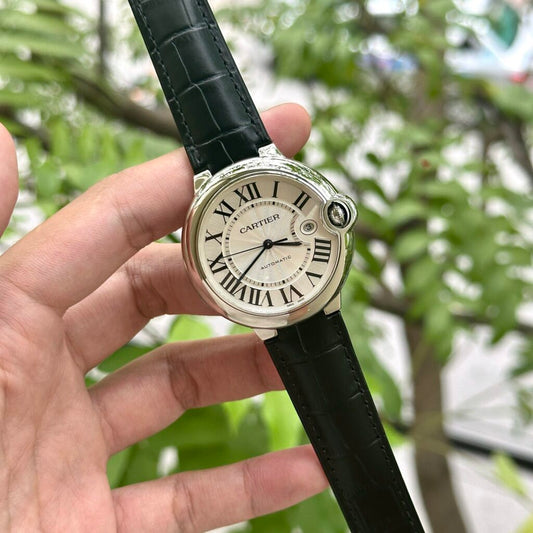 Cartier Replica Watch Ballon Bleu Leather Strap AF Factory 42mm
