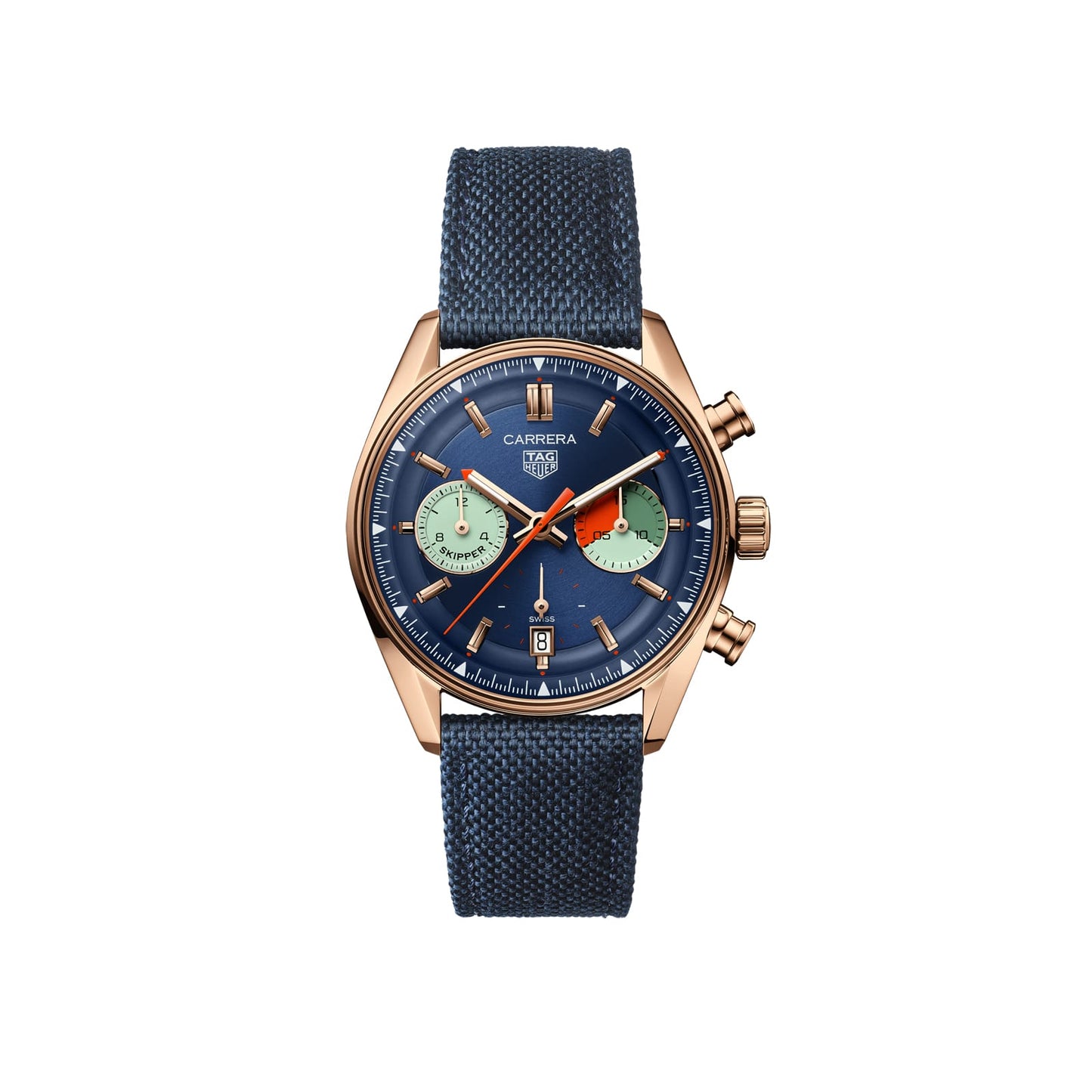 TAG Heuer Replica Watch Carrera Chronograph Skipper Automatic 39 mm Gold 5N(1:1 replica)