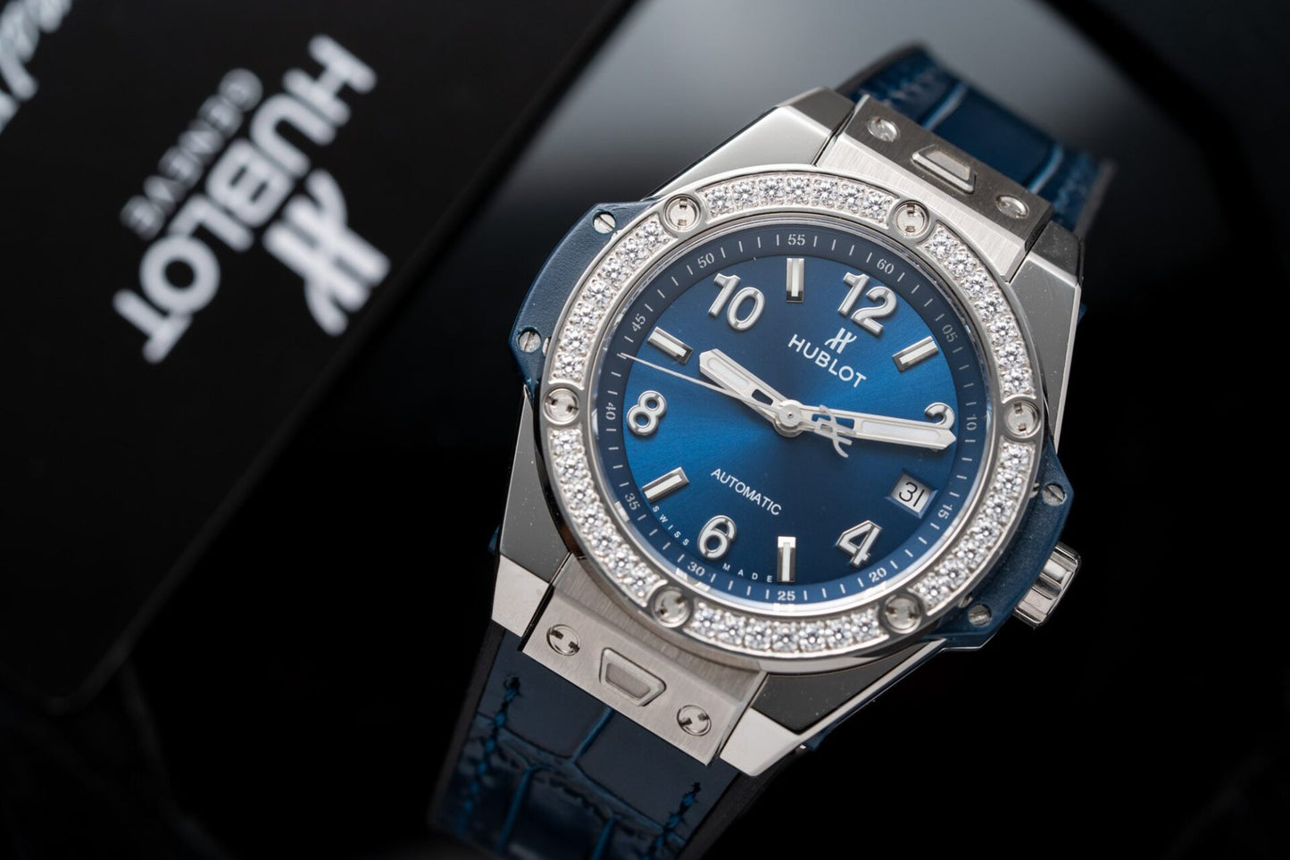 Hublot Big Bang One Click Fake Watch Blue Dial 39mm