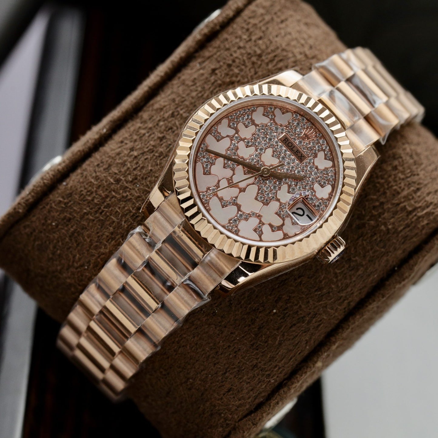 Rolex Replica Watch DateJust 278275 Womens Butterfly Dial 31mm