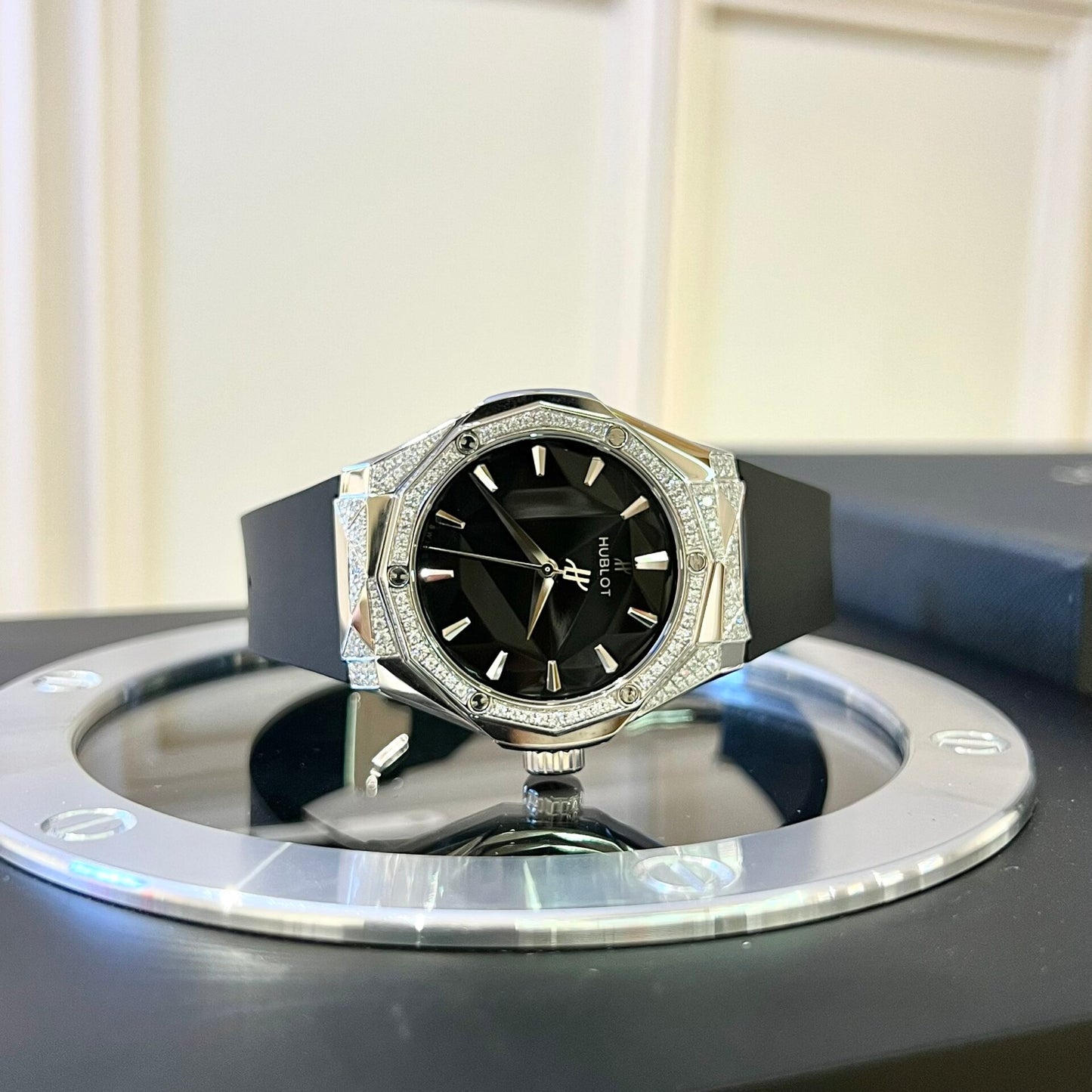 Hublot Orlinski Best Replica Watch Titanium Black With Diamond 40mm