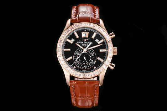 Patek Philippe Replica 1:1 Watch Complications 5961R Brown Leather Strap 40.5mm