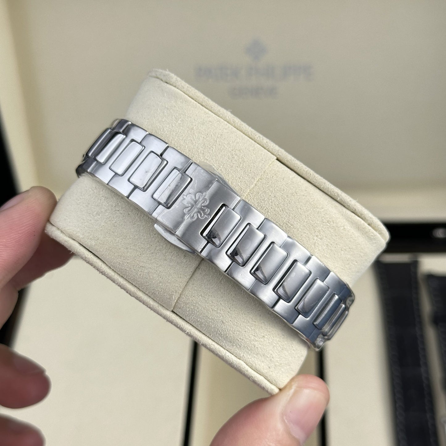 Patek Philippe Replica Watches Nautilus 7010 Womens Black Dial 32mm
