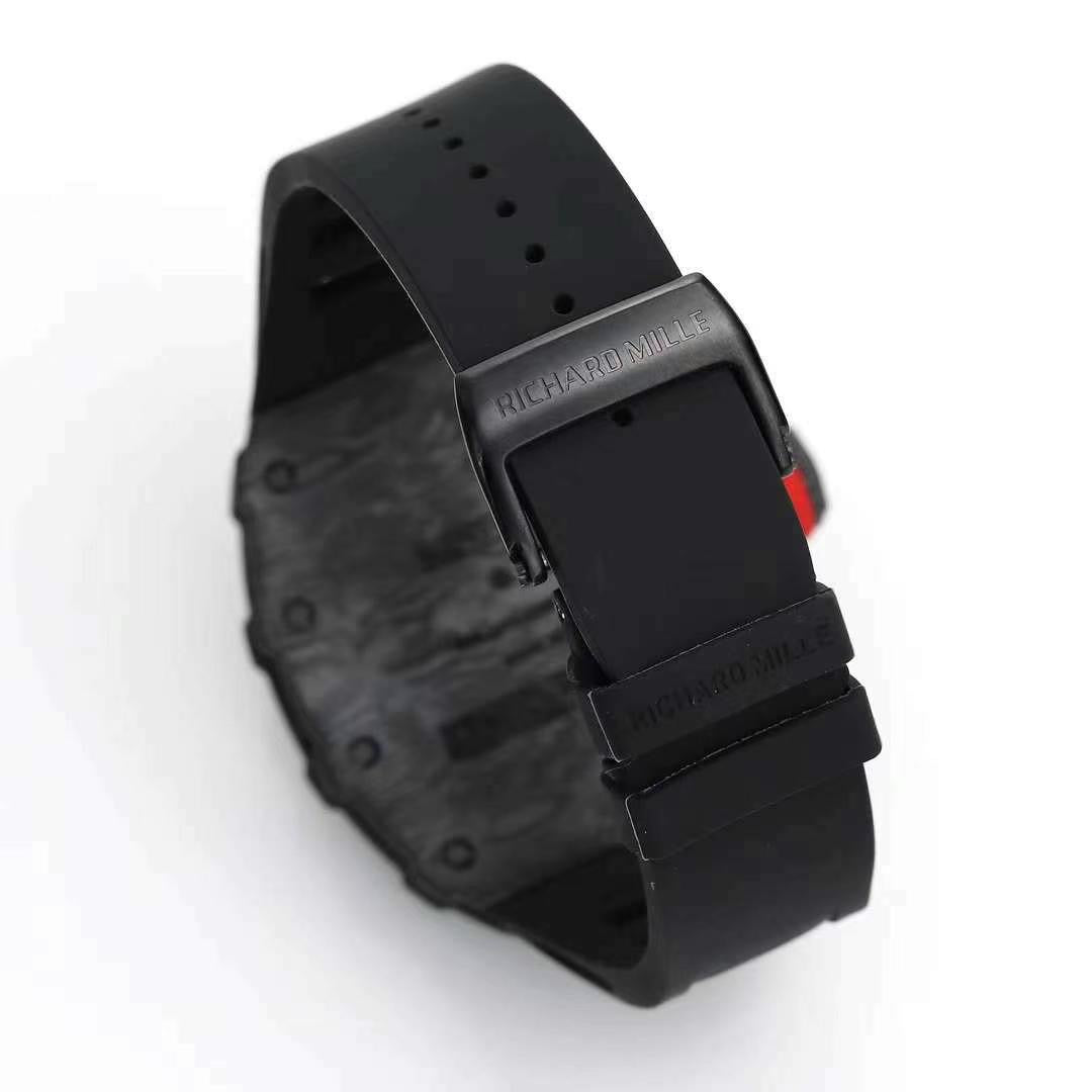 Richard Mille RM 35-01 Rafael Nadal Replica Swiss Watch ¨C Skeleton Dial, NTPT Carbon Case, Black Rubber Strap